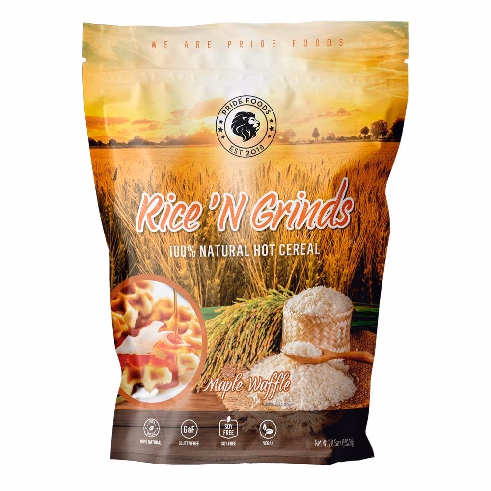 Pride Foods Rice N Grinds 591g Maple Waffle 1