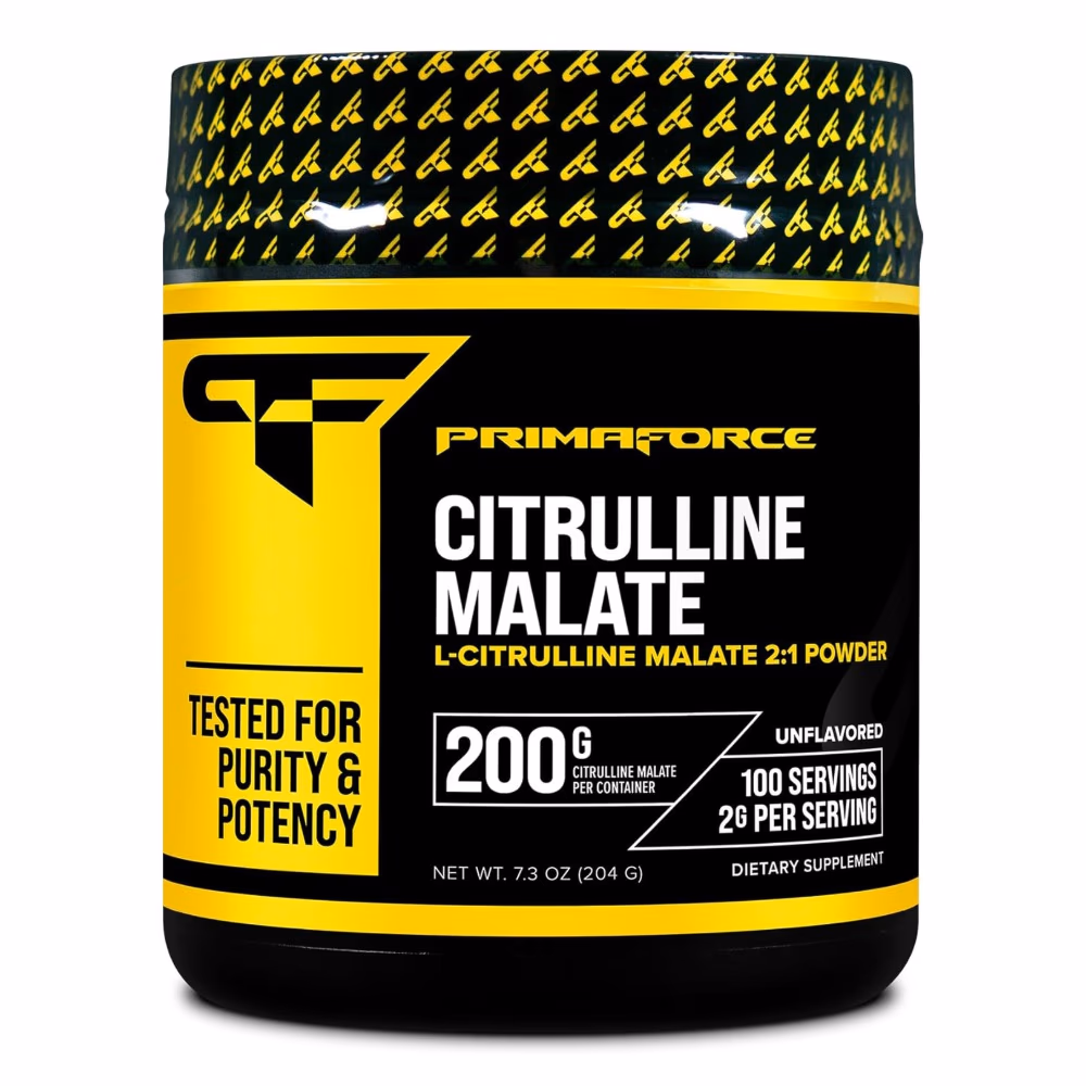 PrimaForce Citrulline Malate Powder – 200g | Pre-Workout Nitric Oxide Booster for Pump, Endurance & Muscle Recovery 1