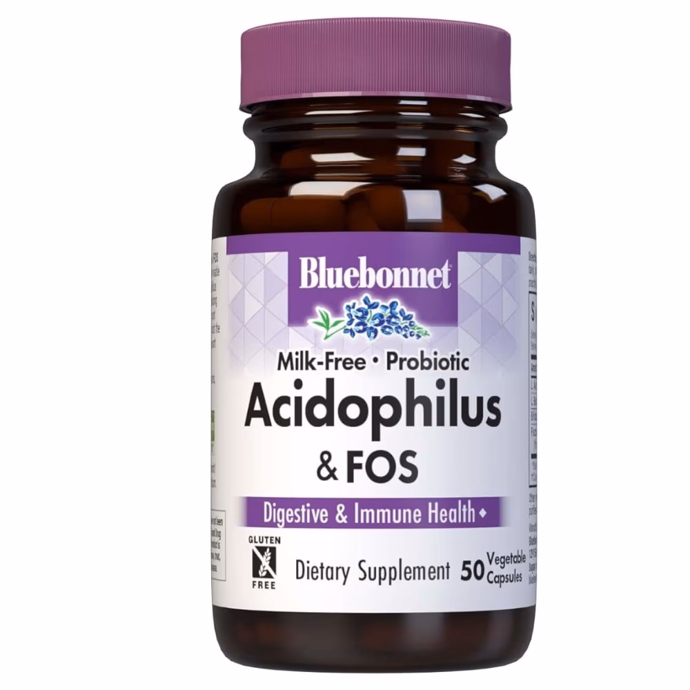 Bluebonnet Milk-Free Probiotic Acidophilus 50 Veg Caps
