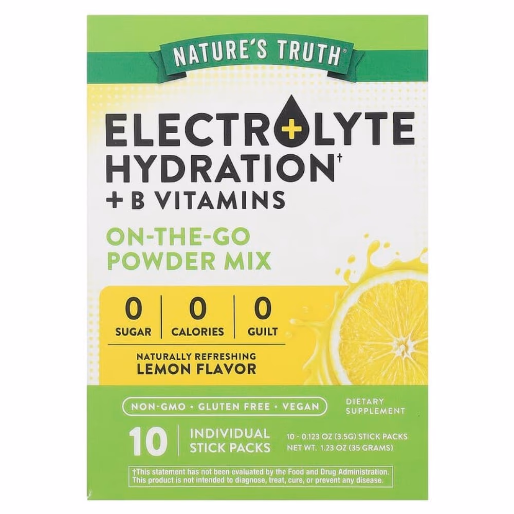 Nature's Truth Electrolyte Hydration 10 Sachets Lemon 1