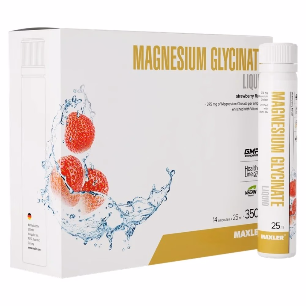 Maxler Magnesium Glycinate Liquid Strawberry 14x25ml 1