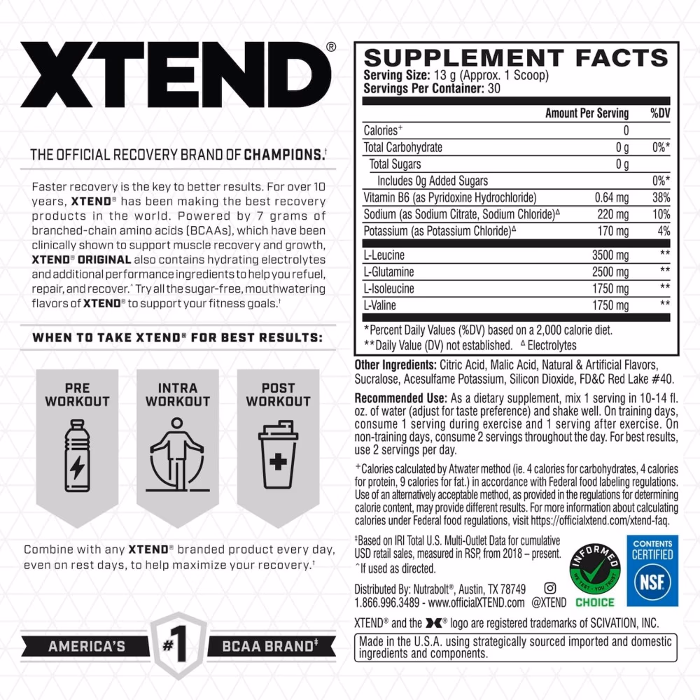 Scivation Xtend Strawberry Kiwi 30s 2
