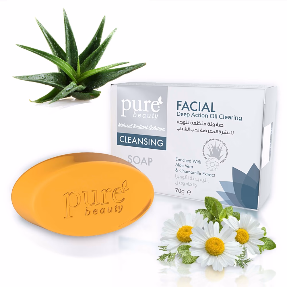 Pure Beauty Cleansing Soap Facial 70g  1