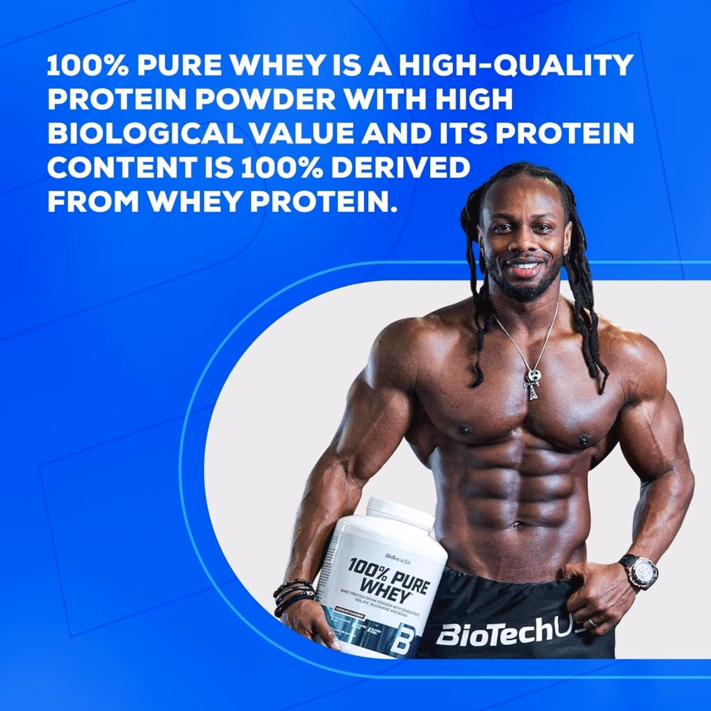BioTechUSA Pure Whey Chocolate 1000g: High-Quality Whey Protein Blend for Muscle Growth & Recovery 4