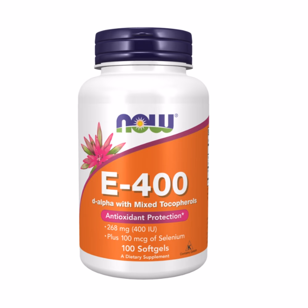 Now Vitamin E 400 D Alpha Mix Tocopherols 100 Softgels