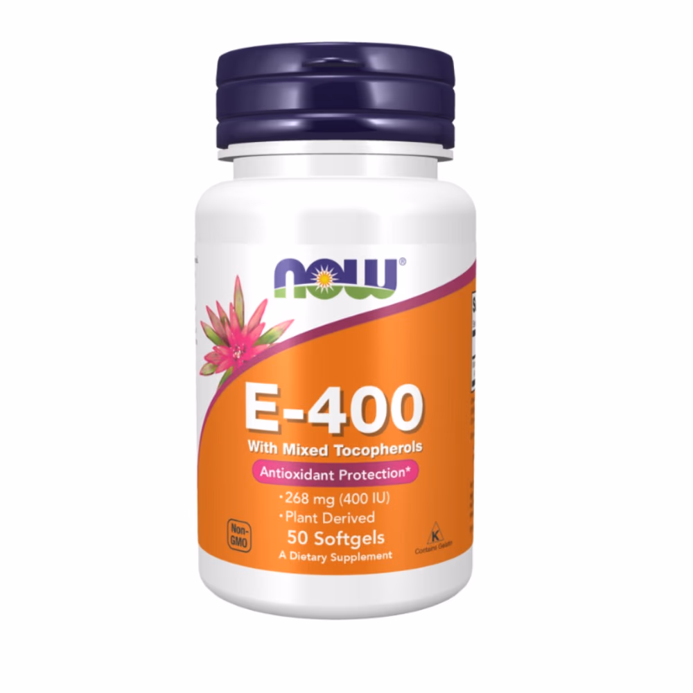 Now Vitamin E 400 Mix Tocopherols 50 Softgels 1