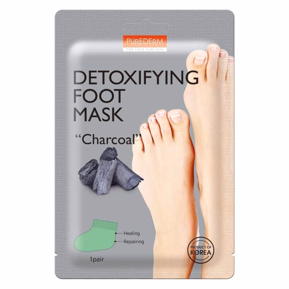 Purederm Detoxifying Foot Mask Charcoal 2s ADS-735 1