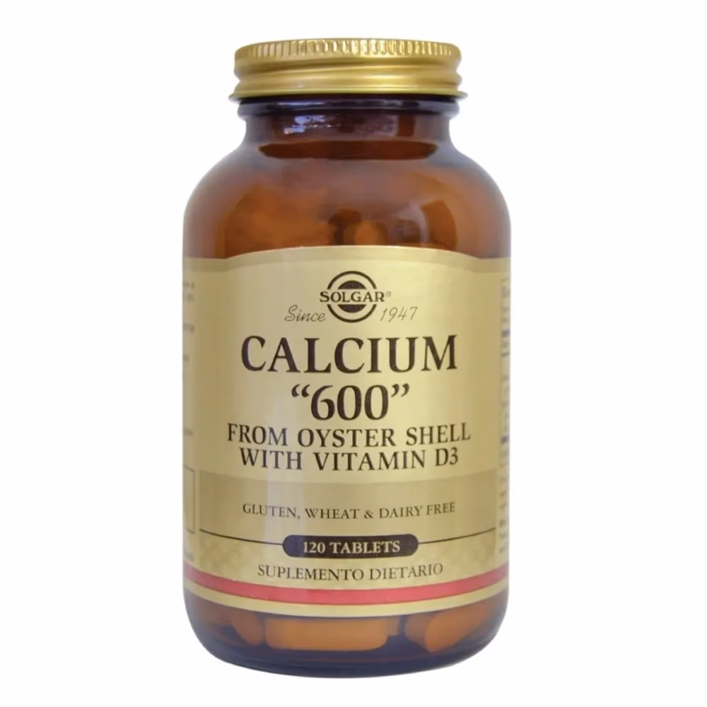 Solgar Calcium 600 mg with Vitamin D3 – 120 Tablets