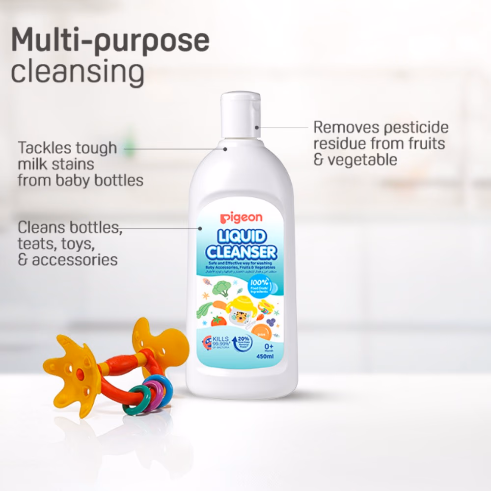 Pigeon Baby Natural Vegetable Liquid Cleanser 450ml 3