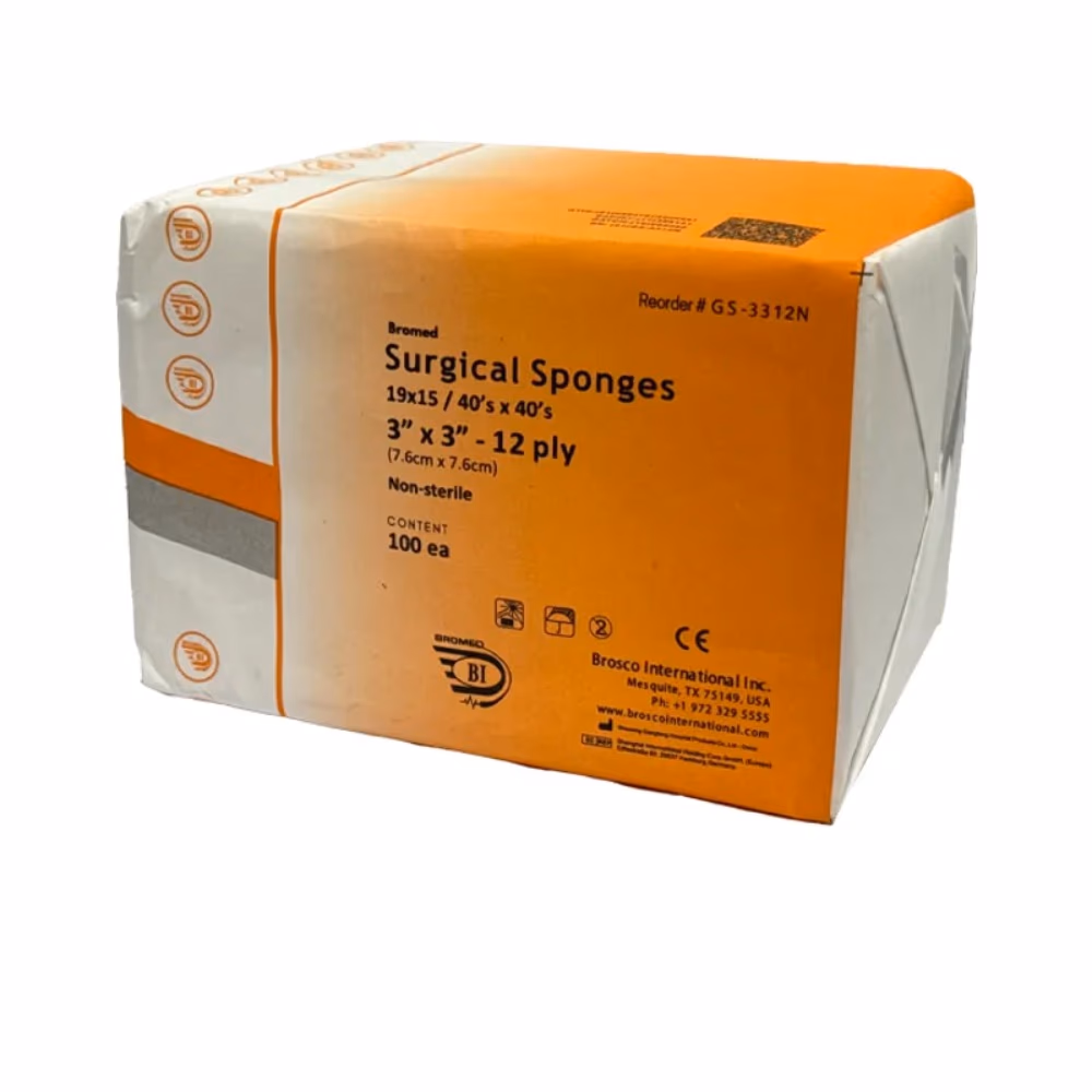 Bromed Gauze Sponge 3x3 12Ply 1