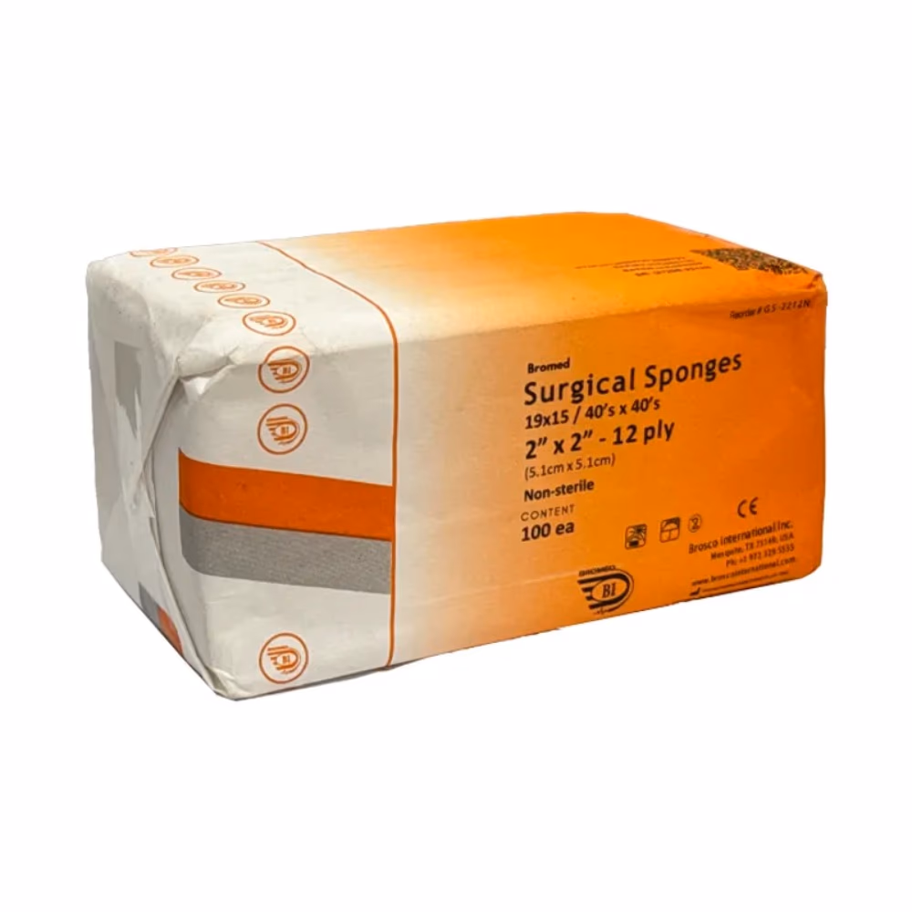 Bromed Gauze Sponge 2x2 12Ply
