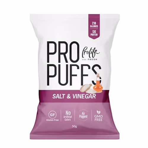 Pro Life Pro Puffs Salt and Vinegar 50g 1