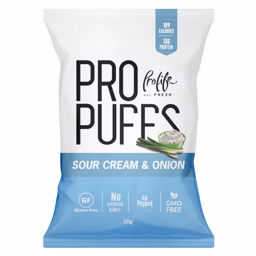 Pro Life Pro Puffs Sour and Cream Onion 50g