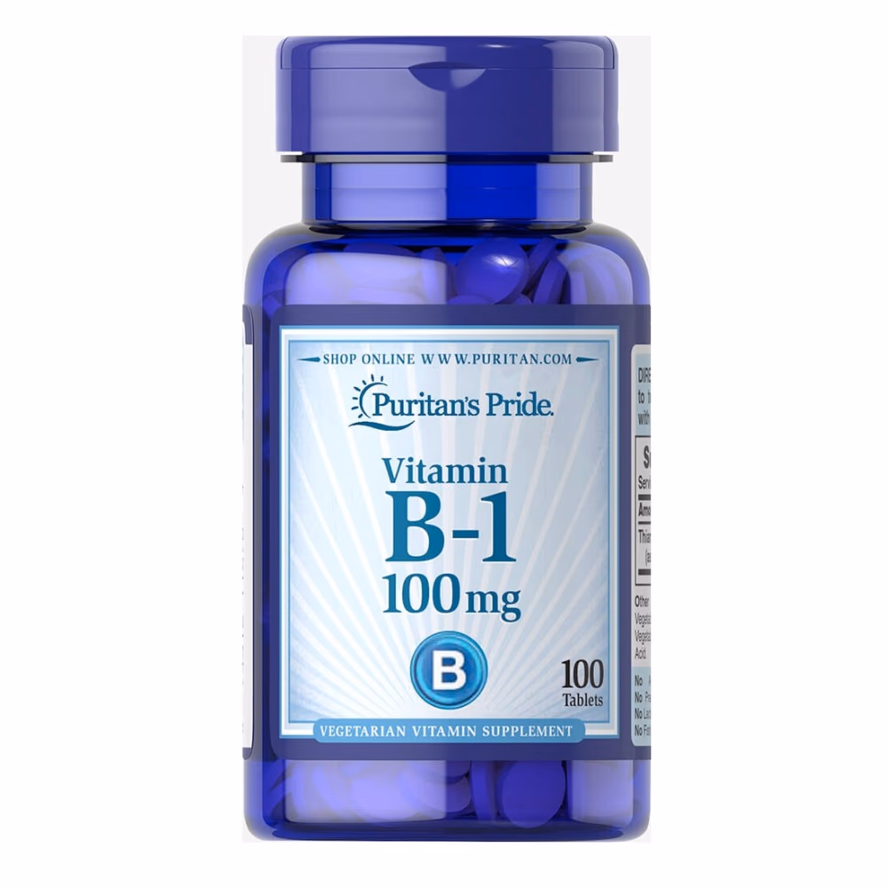 Puritan's Pride Vitamin B1 100mg 100 Tabs 1