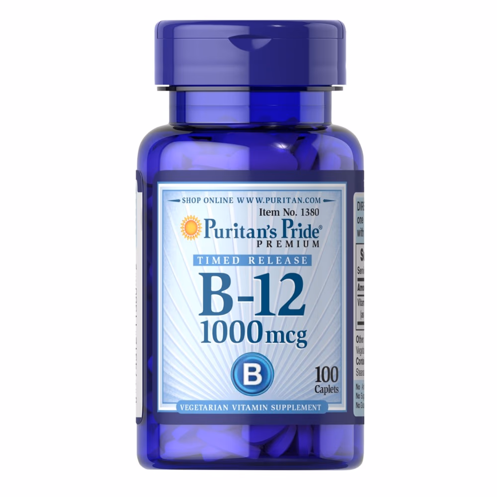 Puritan's Pride Vitamin B12 1000mcg 100 Tablets 1