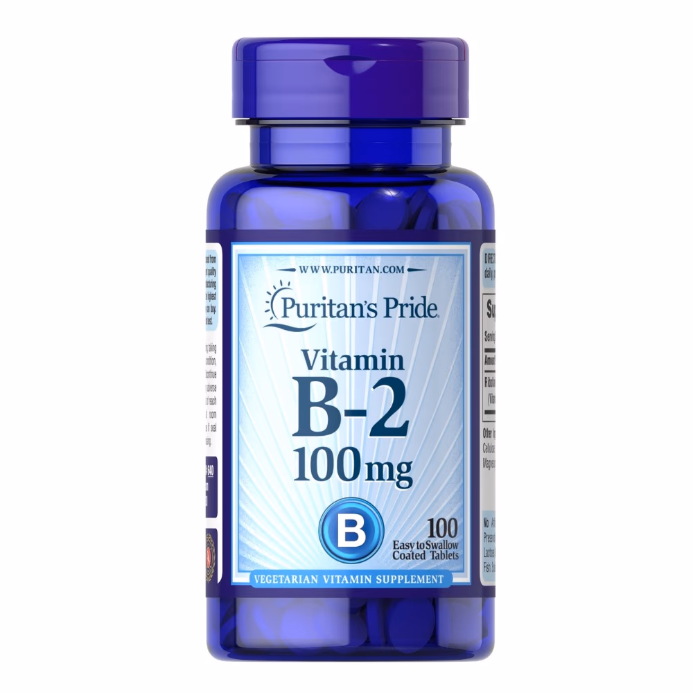 Puritan's Pride Vitamin B2 100mg 100 Tabs