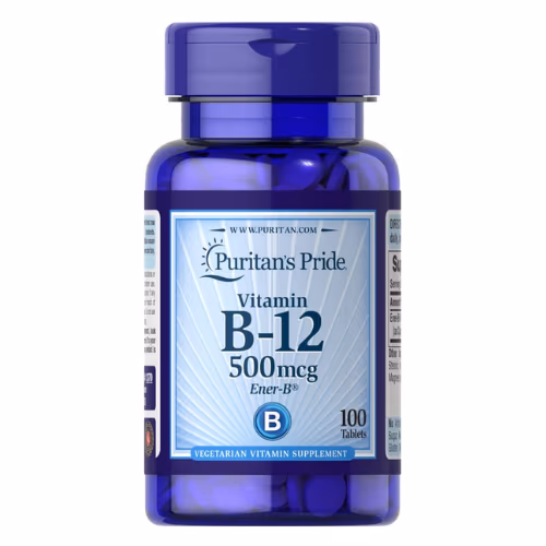 Puritans Pride Vitamin B‑12 500 mcg – 100 Tablets 1