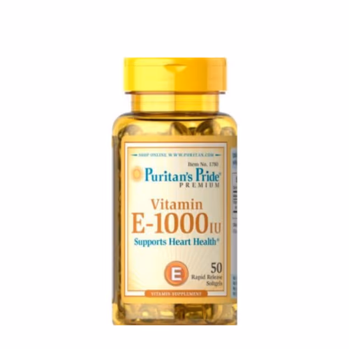 Puritan's Pride Vitamin E 1000 IU 50 Softgels 1