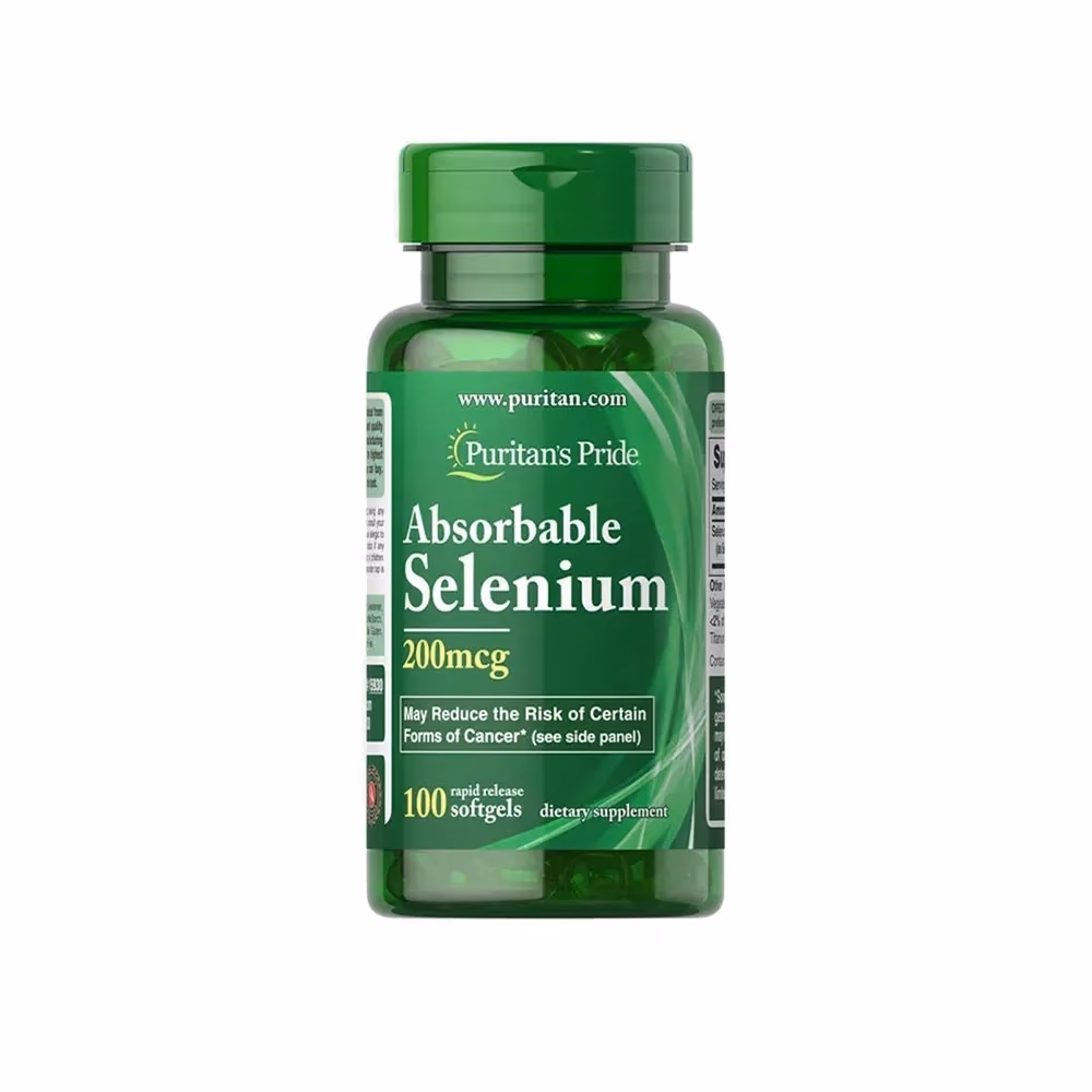 Puritan’s Pride Absorbable Selenium 200mcg 100 Softgels