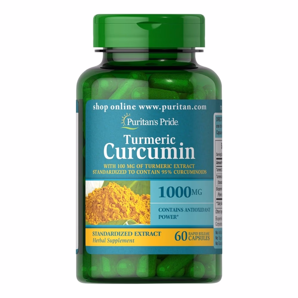 Puritans Pride Turmeric Curcumin 1000 mg 60 Capsules