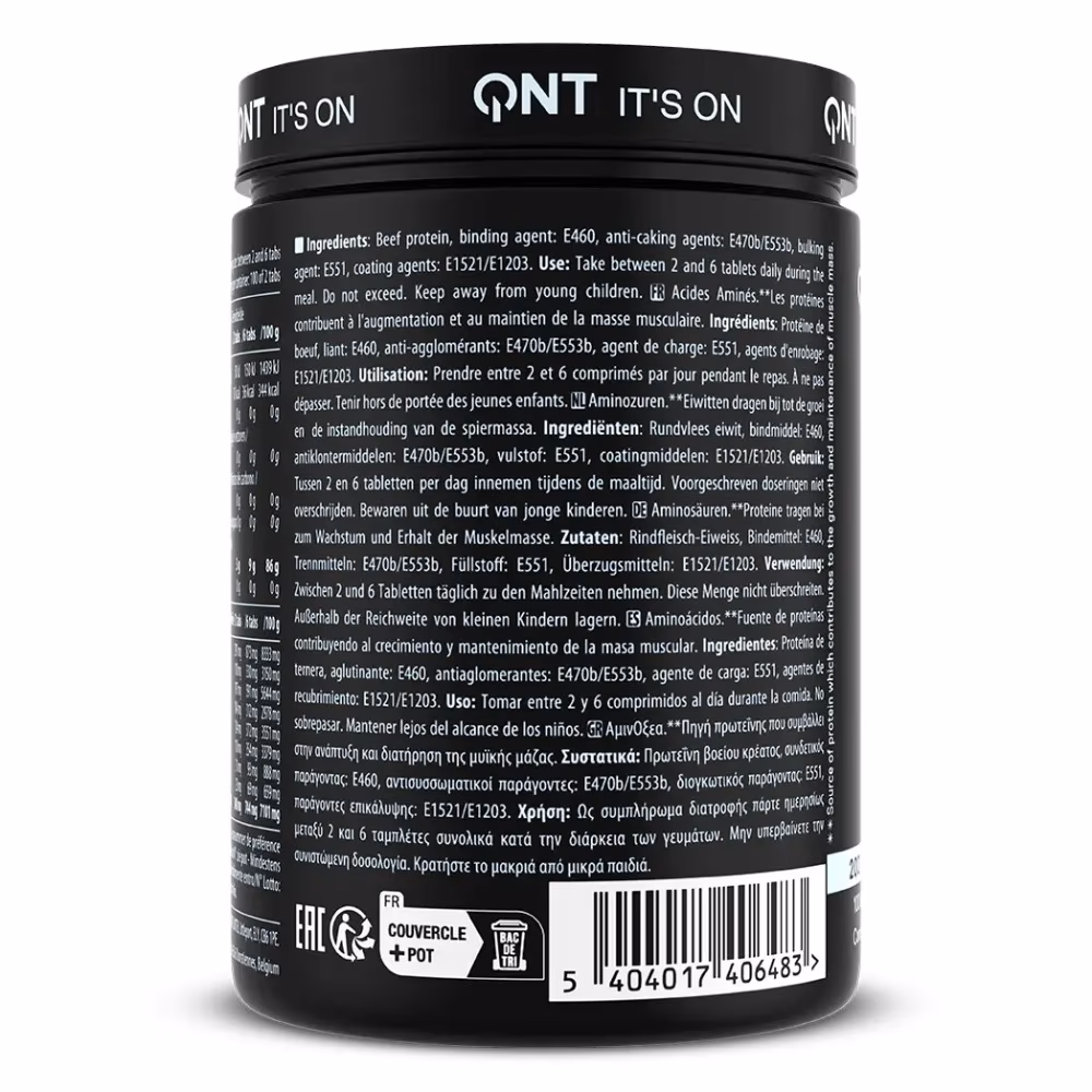 QNT Metapure 3000 Beef Amino - 200 Tablets 3