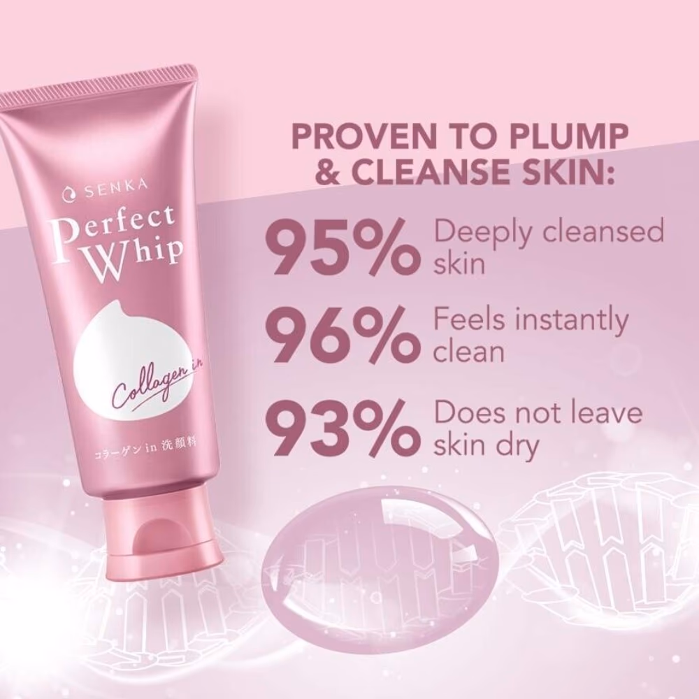 Senka Perfect Whip Collagen in Beauty Foam 120g 3