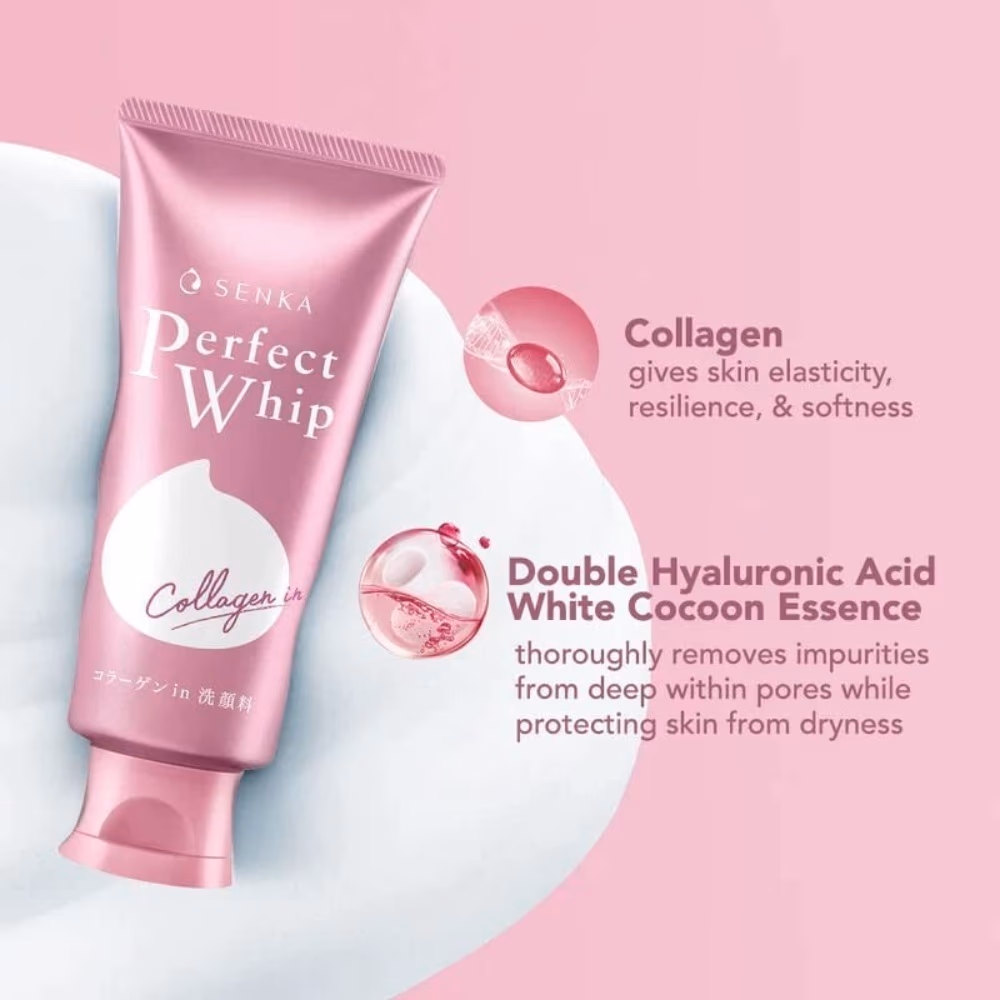 Senka Perfect Whip Collagen in Beauty Foam 120g 4