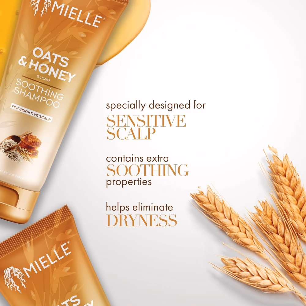 Mielle Oats And Honey Soothing Shampoo 237ml 2