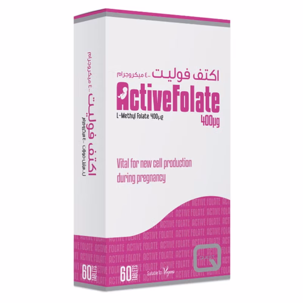 Quest Active Folate 400MCG 60 Tabs 1