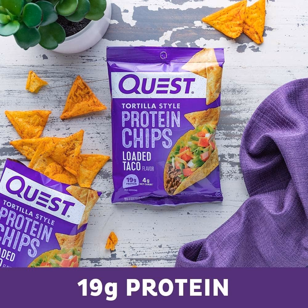 Quest Tortilla Protein Chips Loaded Taco 32g 3