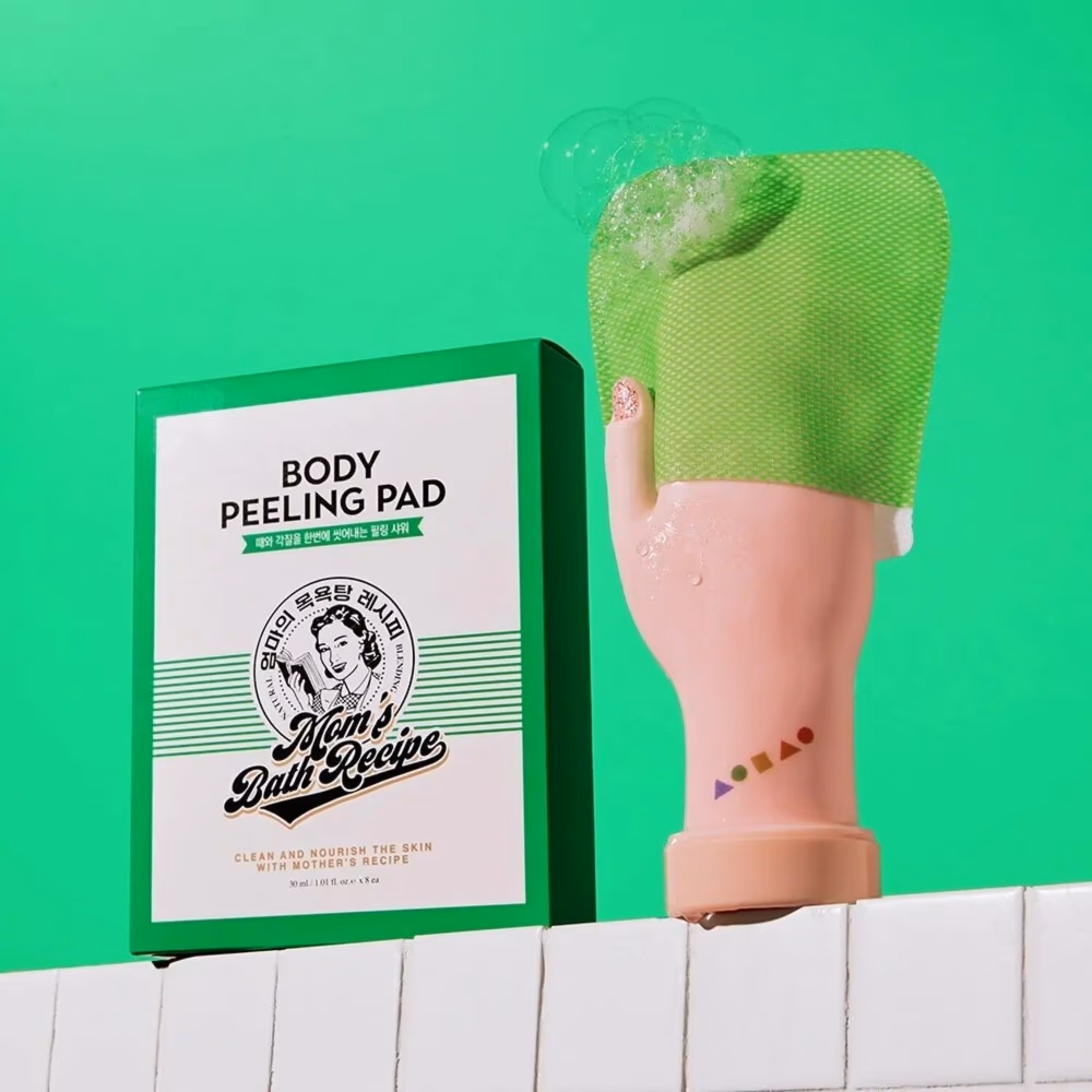 Moms Bath Recipe Body Peeling Pad Green (25ml x 8s) 1