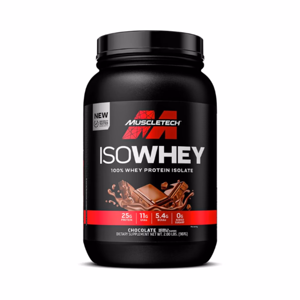 MuscleTech IsoWhey 100% Whey Protein Isolate Chocolate 2lb 1