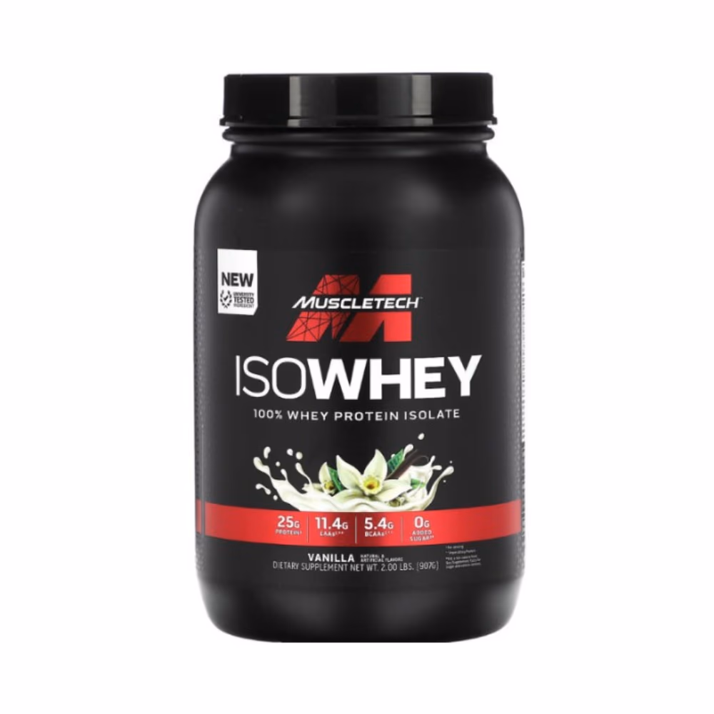 MuscleTech IsoWhey 100% Whey Protein Isolate Vanilla 2lb 1
