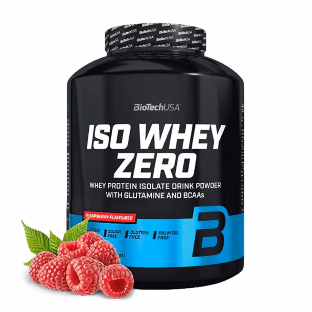 BioTechUSA Iso Whey Zero Raspberry 2270g: Lactose-Free Whey Protein Isolate