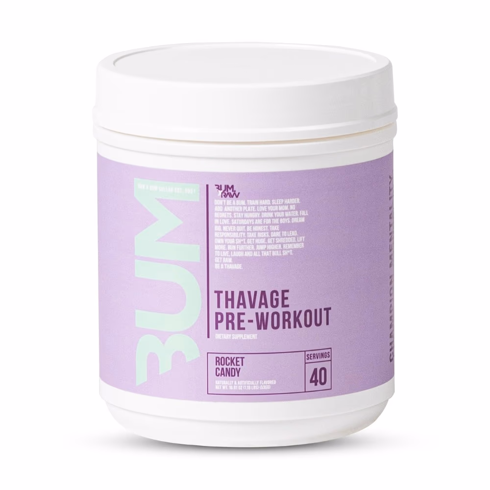 Raw Bum Thavage Pre-Workout 510g Rocket Candy