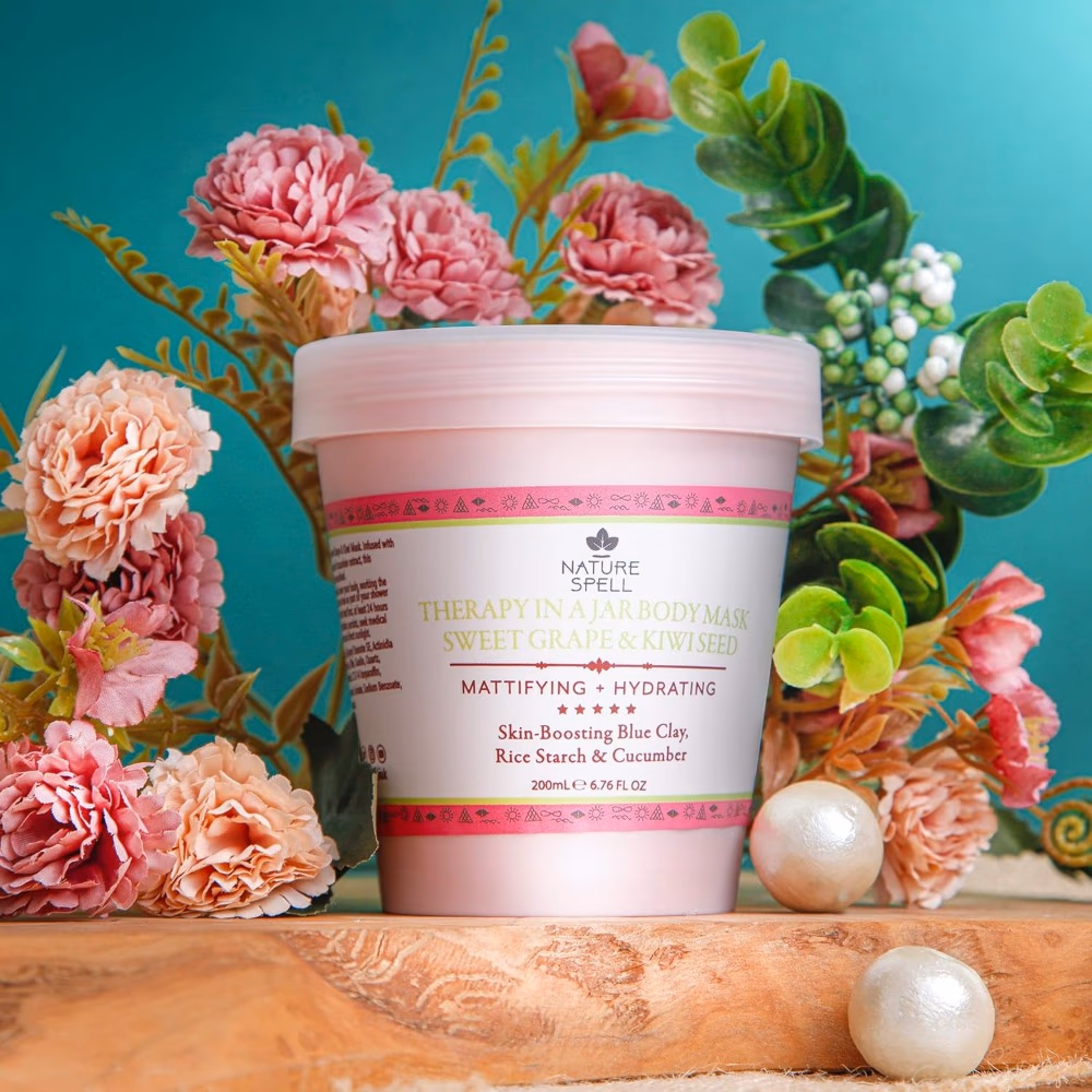 Nature Spell Sweet Grape Kiwi Seed Body Mask 200ml