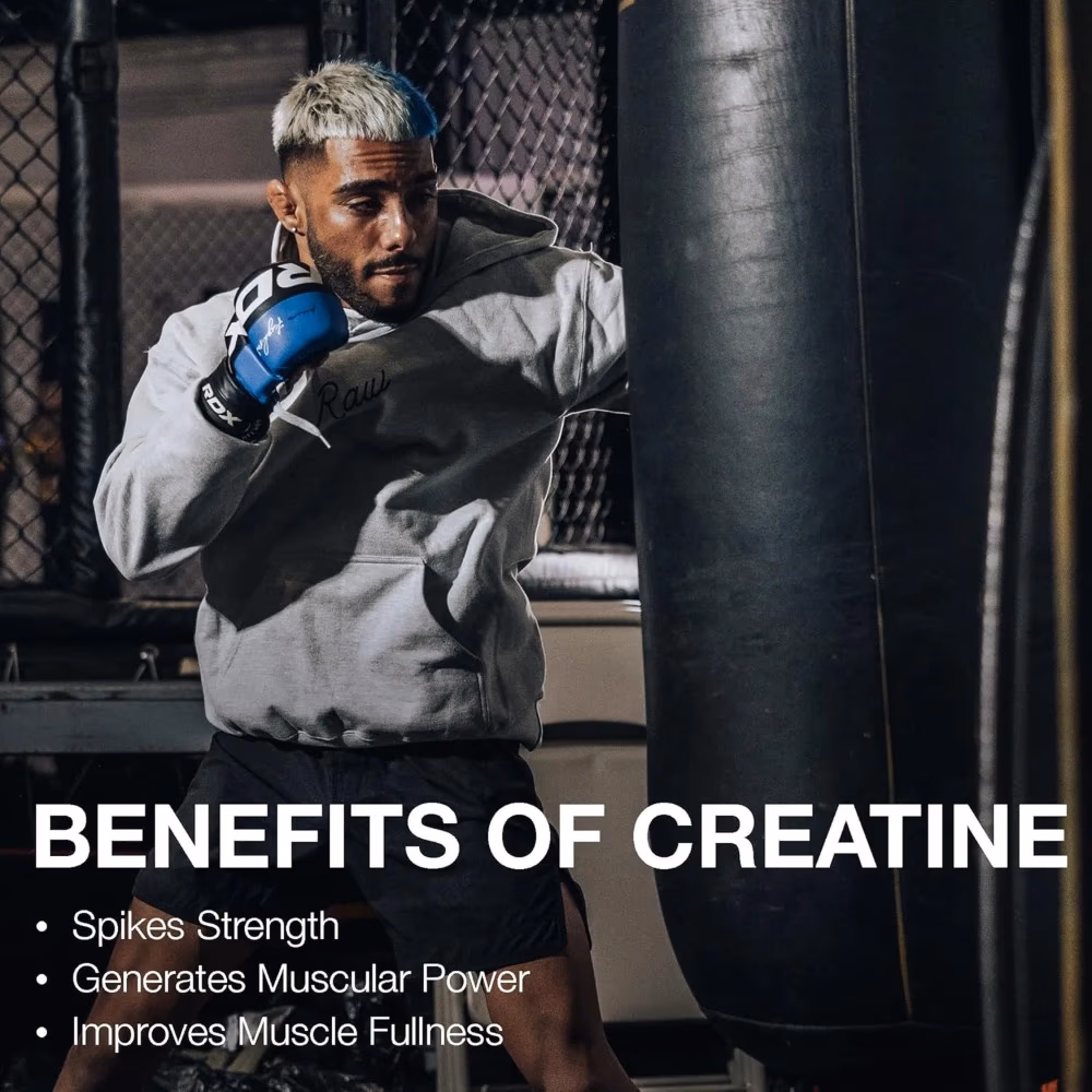Raw Nutrition Creatine Monohydrate 250gm – Unflavored | 100% Pure Creatine Monohydrate | Informed Sport Certified | 50 Servings 5