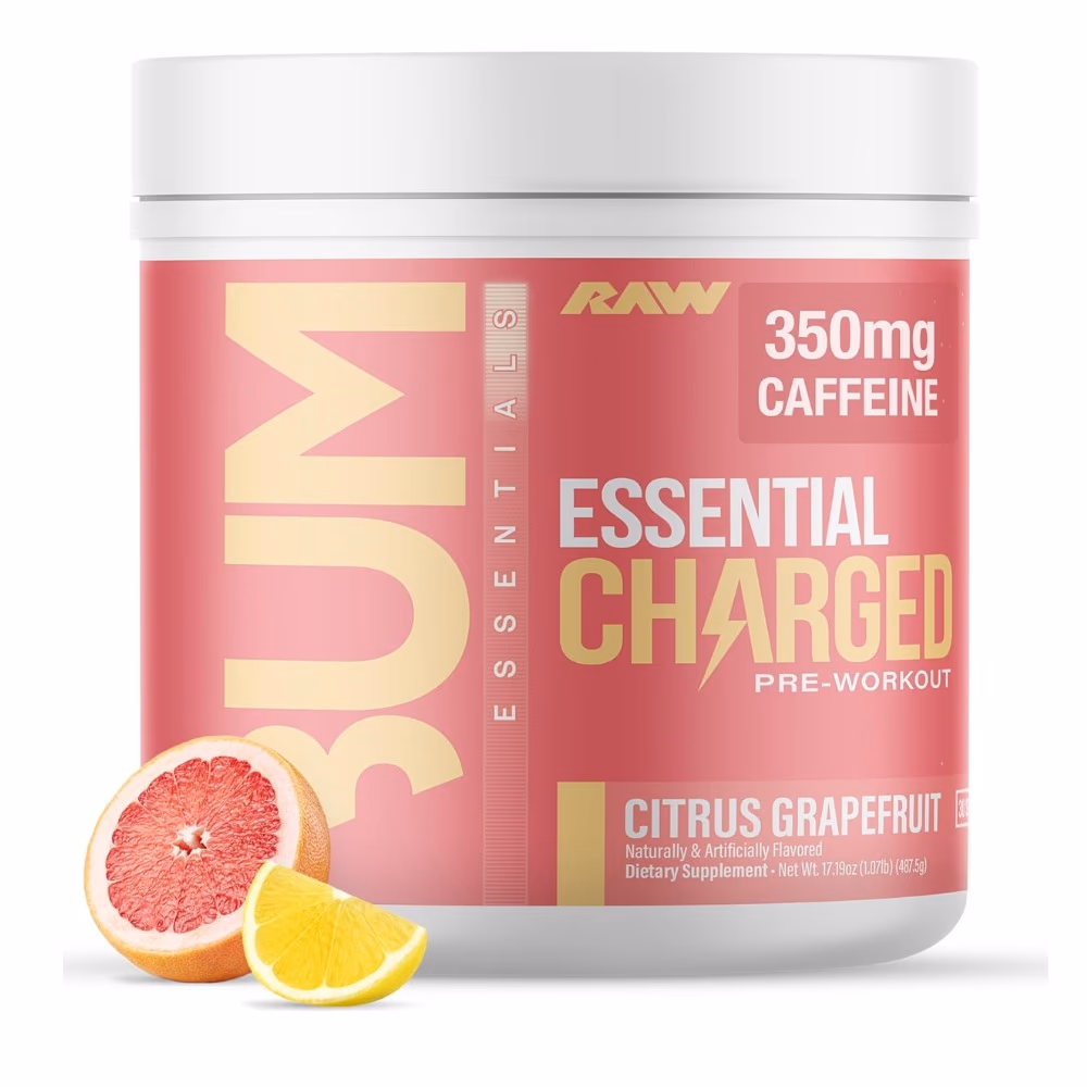 Raw Essential Charged Pre-Workout Citrus Grape 400g