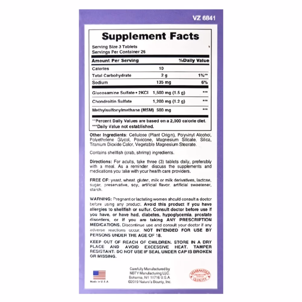 Nature’s Bounty FlexAMin 60+20 Tablets 3