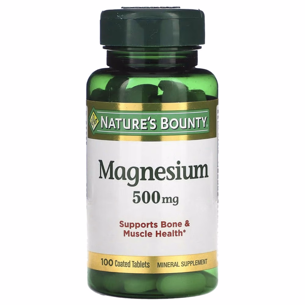 Nature’s Bounty Magnesium 500mg 100 Tablets