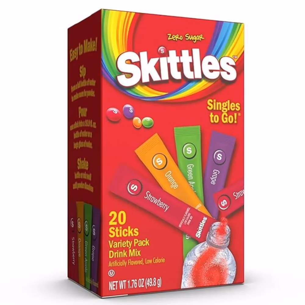 Skittles Singles to Go Variety Pack Mix 20s