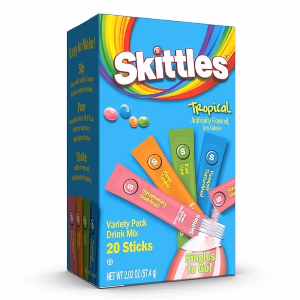 Skittles Singles to Go Variety Pack Tropical 20s 1