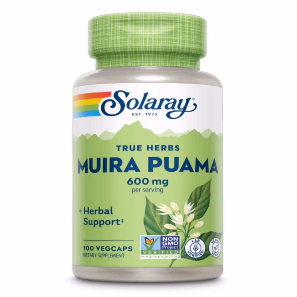 Solaray Muira Puama 600mg 100 Veg Caps 1