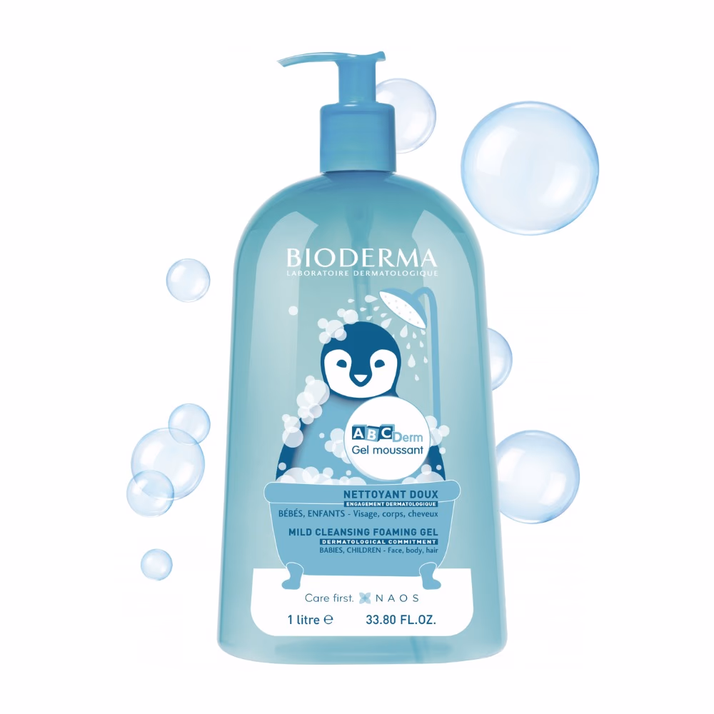 Bioderma ABCDerm Mild Cleansing Foaming Gel 1L