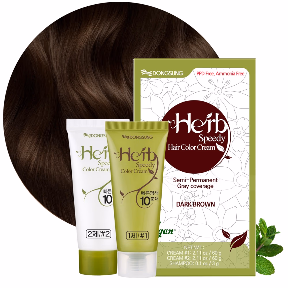 Herb Speedy Hair Color Cream Dark Brown