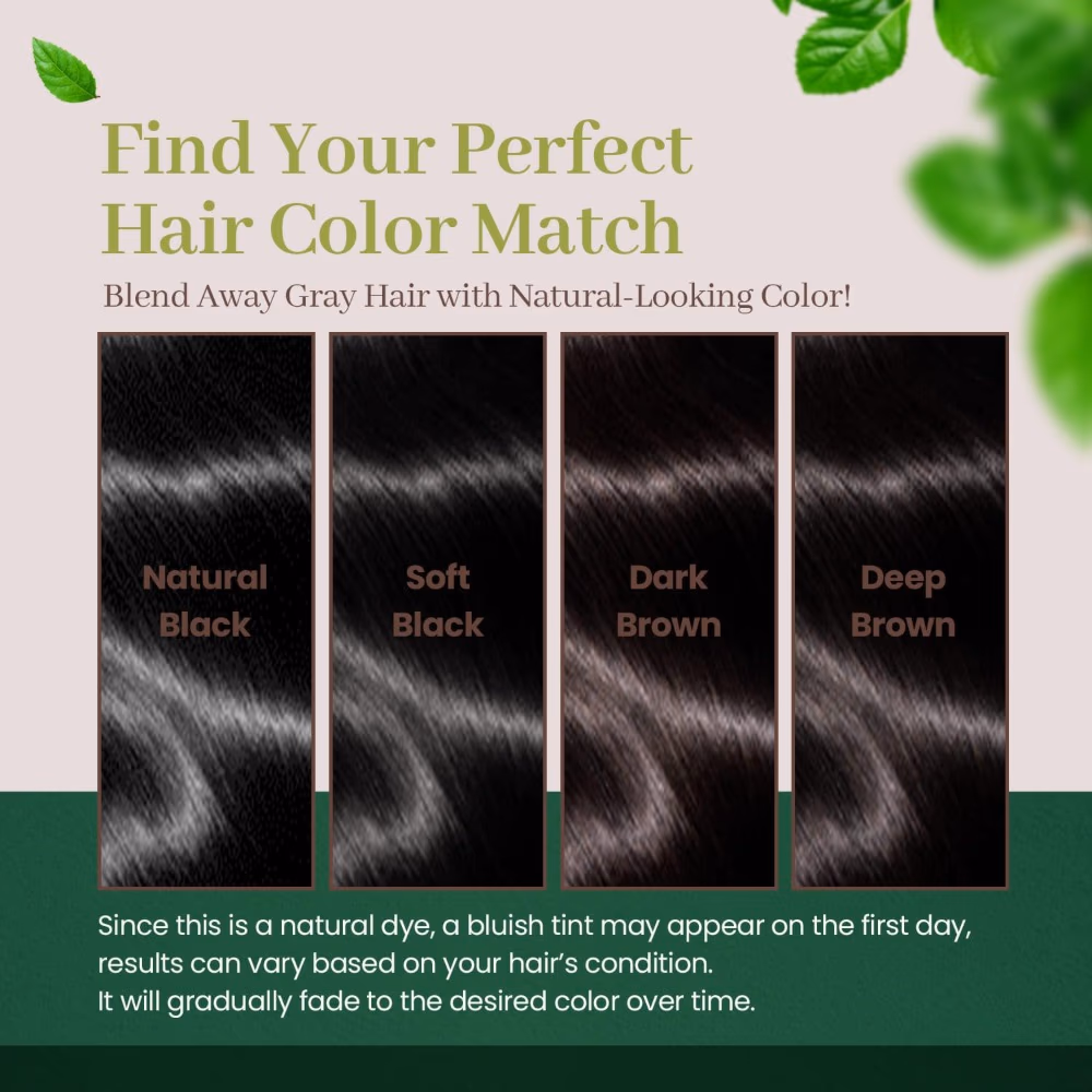 Herb Speedy Hair Color Cream Natural Black 5