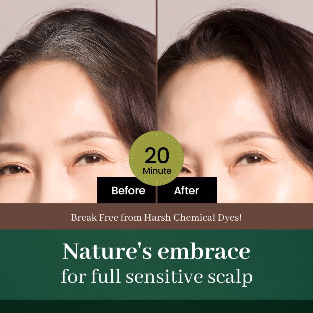 Herb Speedy Hair Color Cream Dark Brown 5