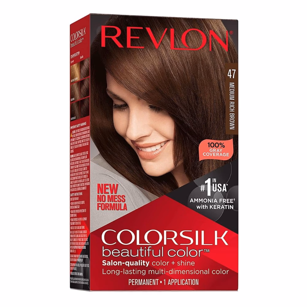 Revlon ColorSilk 47 Medium Rich Brown 1
