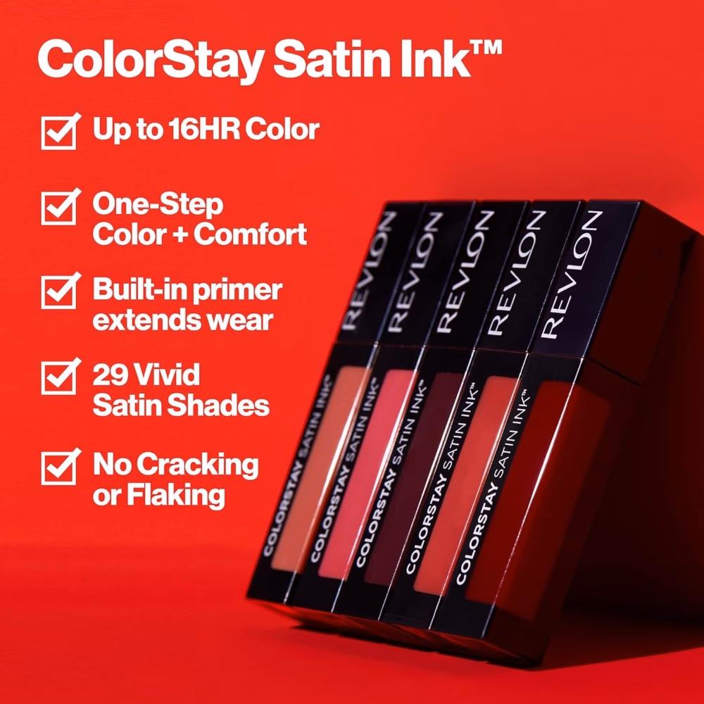 Revlon ColorStay Satin Ink Lipstick 005 Silky Sienna 3