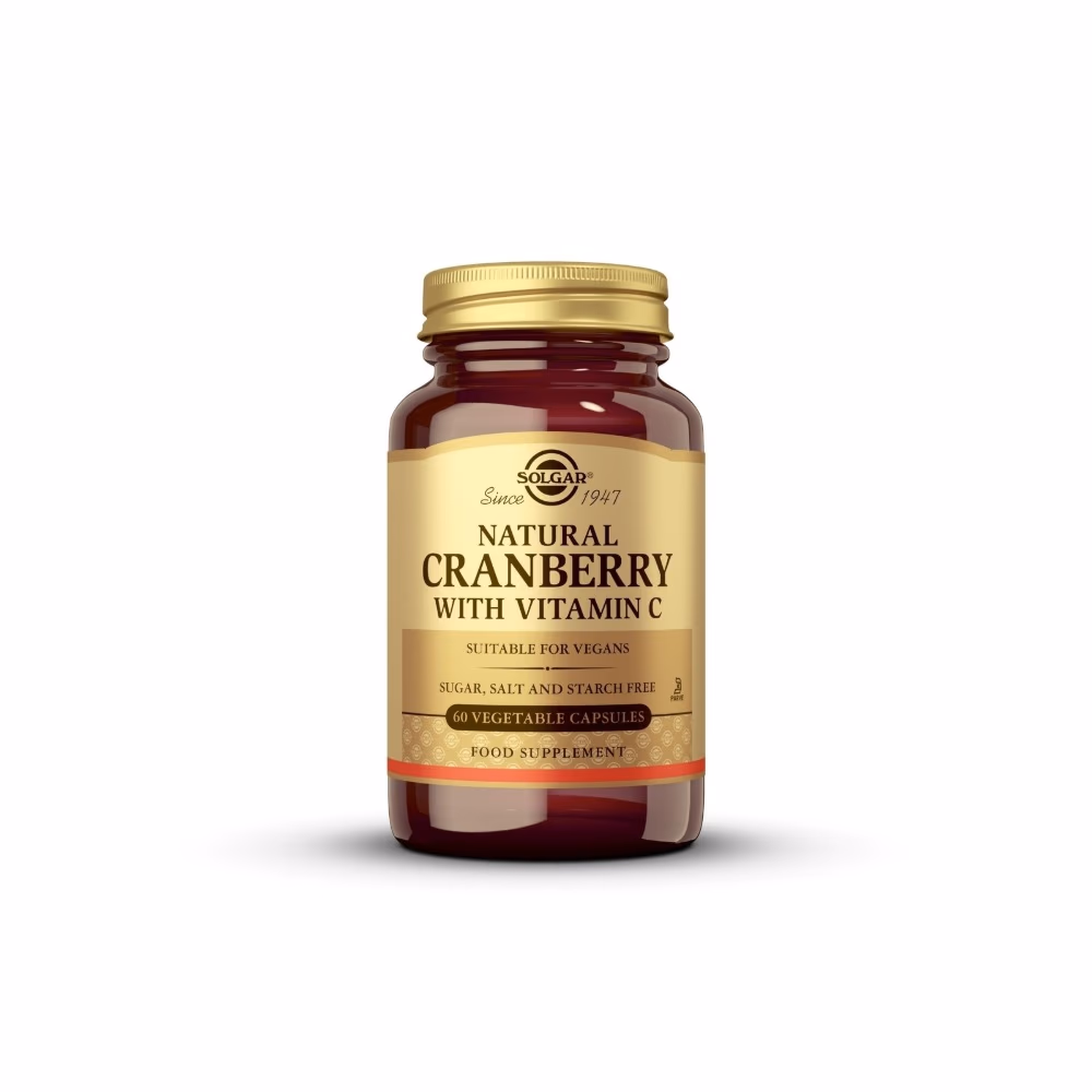 Solgar Naturally Cranberry with Vitamin C 60 Veg Capsules 1